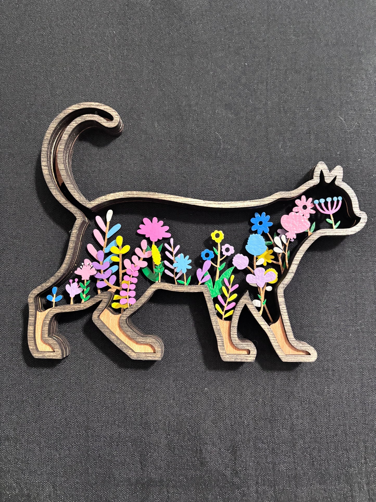 Cat in the Garden (Dark stain)