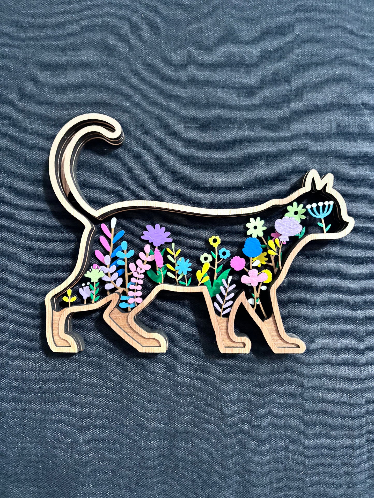 Cat in the Garden (Light stain)